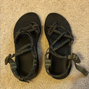 Chaco Black and Olive Outdoor Sandals